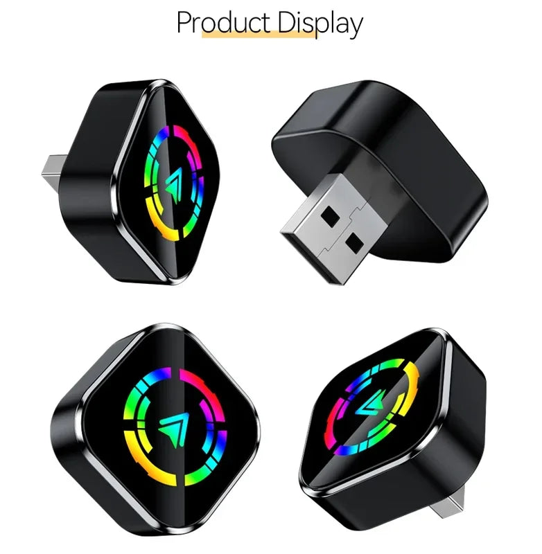 2-in-1 Wireless CarPlay & Android Auto Adapter — Smart WiFi Dongle for iPhone & Android