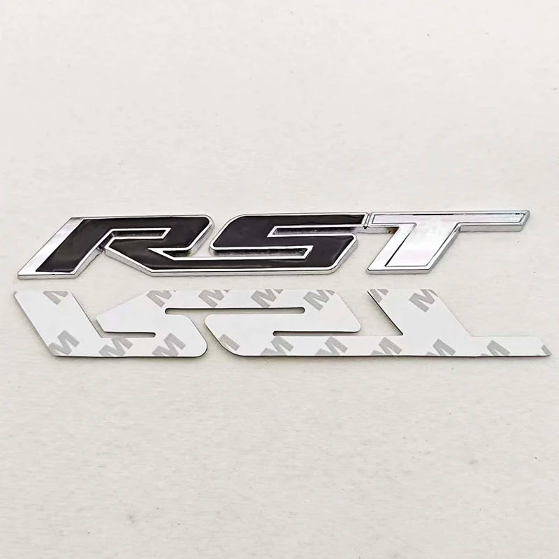 3D Metal Car Sticker Logo RST Emblem Fender Side Rear Trunk Badge For Chevrolet Silverado Tahoe Suburban Traverse Accessories