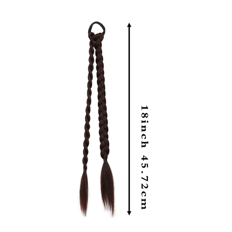Synthetic Long Straight Sweet Cool Hair Wig Braids Hair Twist Braids Women Hairwear Accessories