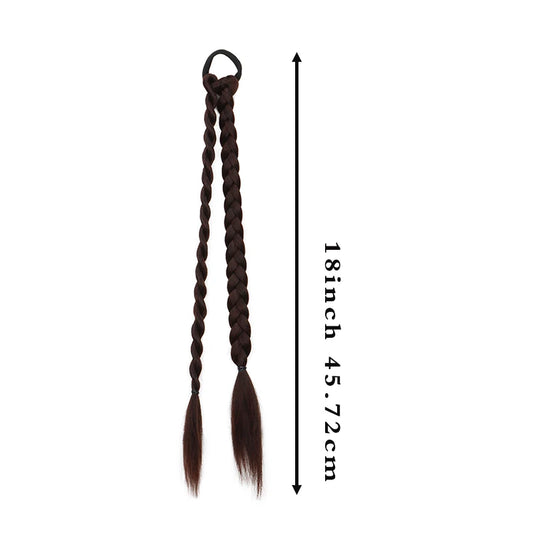 Women's Long Straight Twist Braids Wig – Natural Synthetic Hairpiece - photo 3