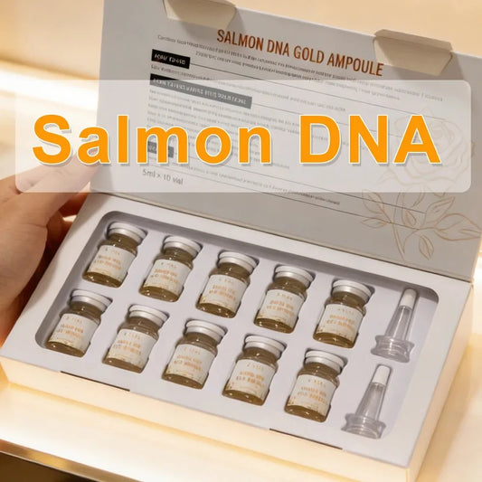 MMAlto Salmon DNA Gold Ampoule Skin Booster Serum Kit – Brightening, Whitening & Moisturizing Face Care