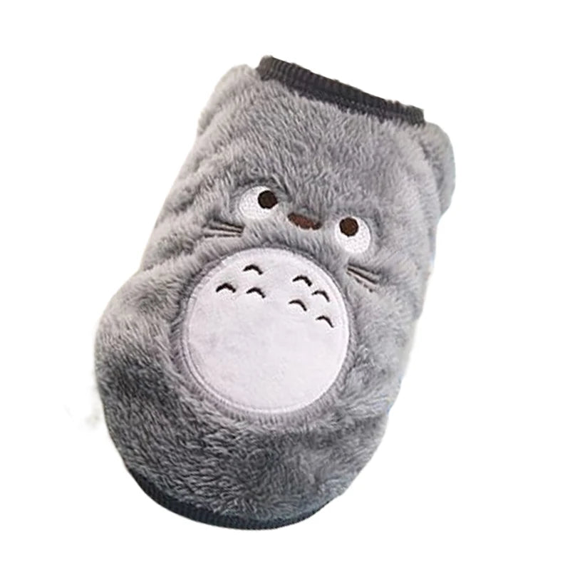 Cute Dog Winter Vest — Soft Flannel Puffer Jacket for Small Cats & Dogs