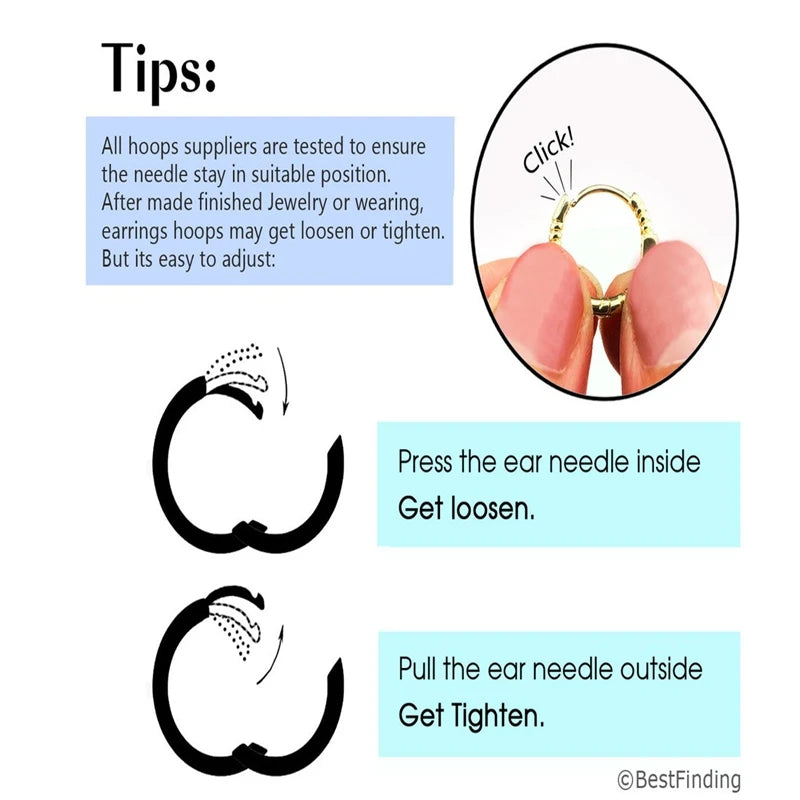 925 Sterling Silver Tassel Hoop Earrings for Women - White Zircon