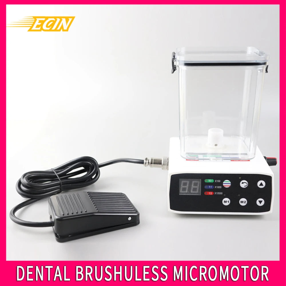 Dental Electric Motor Brushless Micromotor With Water Tank Internal Spray 2/4 Holes fit 1:1/1:5/16:1 Handpiece Dentistry Tools