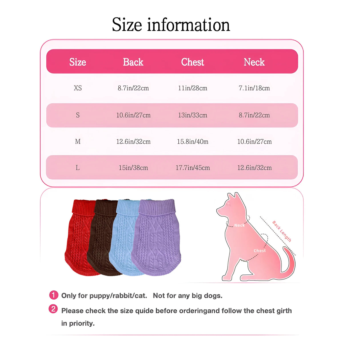Lightweight Warm Dog Sweater - Soft Winter Pet Clothes for Walks - photo 5