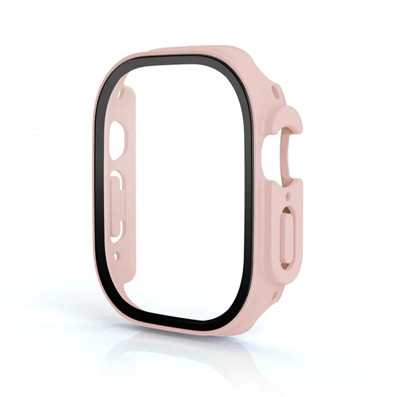 For Apple Watch Ultra 3 49mm 2026 PC Bumper+Screen Protector Tempered Glass+Cover for apple watch Case ultra 2/Ultra Accessories