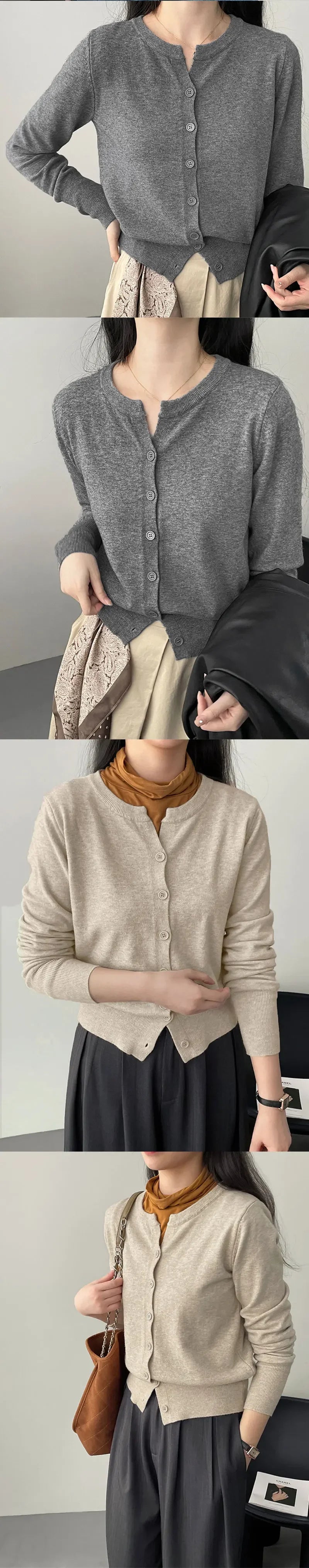 Women's fleece-knit sweater, cropped crew neck — view 12 of 15