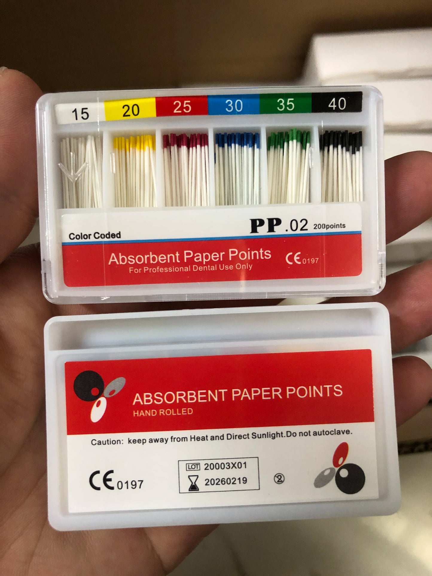 Dental 02 Absorbent Paper Points Root Cancel Endodontics Cotton Fiber Tips Dentist Product Mixed Sizes