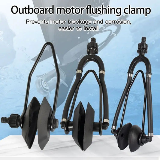 Outboard Motor Flushing Clamp for Speedboat Engine, Test Water Clamp, Engine Rinse Tool, Recirculation Water Clamp, Yacht Access