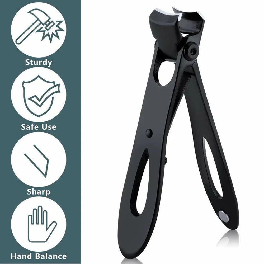 Quality Oversized  Stainless Steel Nail Clippers Cutter Trimmer Manicure Scissors Thick Hard Toenail Fingernail Pedicure Tools