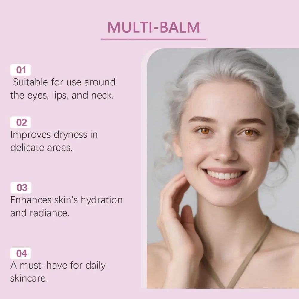 Calcium & Collagen Multi Balm Stick 9g – Anti-Wrinkle, Firming & Moisturizing for Eyes, Neck & Face | CPNP Certified | 1, 2 & 3 Pcs