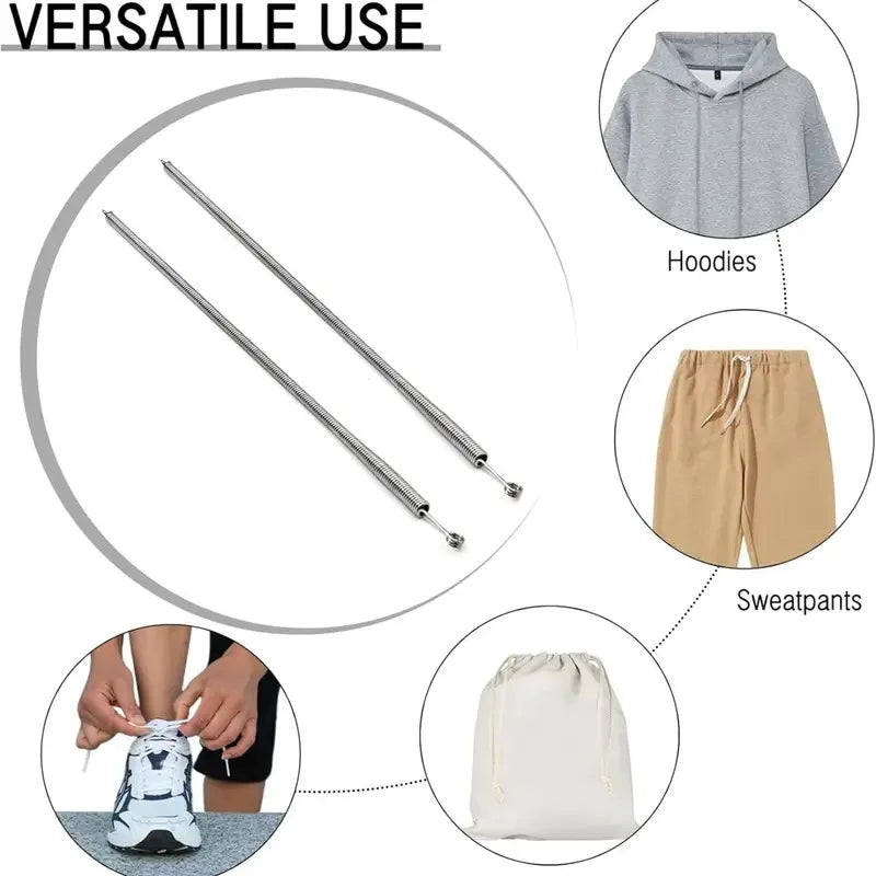 9 Inch Universal Spring Rope Threader Needle - Multi-Use Tool for Holiday Crafts, Sewing, and Quick Drawstring Repair