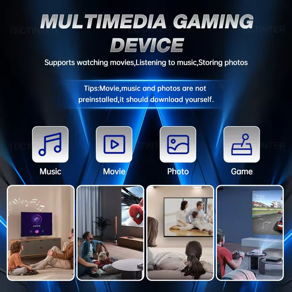 GD10 Dual-System Mini PC Console — i3 CPU, 4K HD, Plug-and-Play TV, Wireless Controller