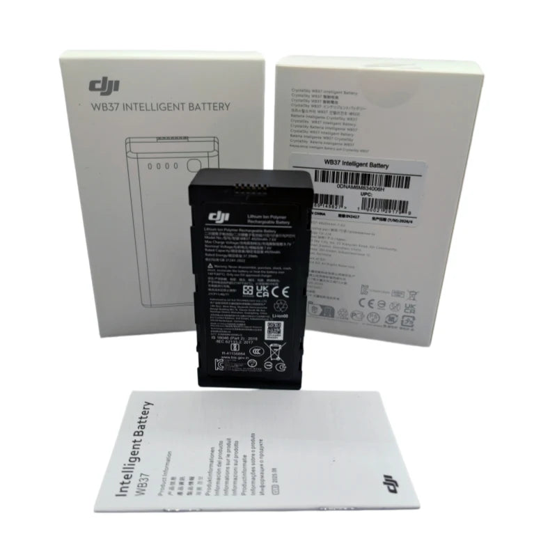 Original WB37 Battery for DJI Phantom 4 RTK MG-1P M210 M600 FPV T16 T20 T25P T30 T40 T50 T60 T70 T100 Remote Control Battery