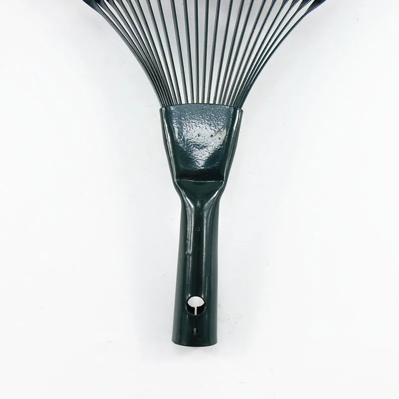 22-Tooth Iron Garden Rake – Durable Leaf & Grass Rake for Gardeners & Landscapers