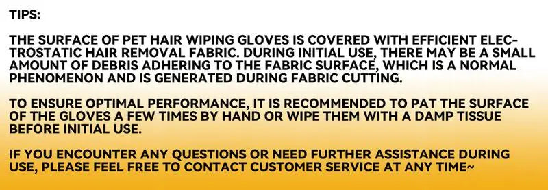 Two-Way Electrostatic Pet Hair Removal Glove – Static Brush for Cat & Dog Fur on Clothes & Furniture | 1–2 Pack