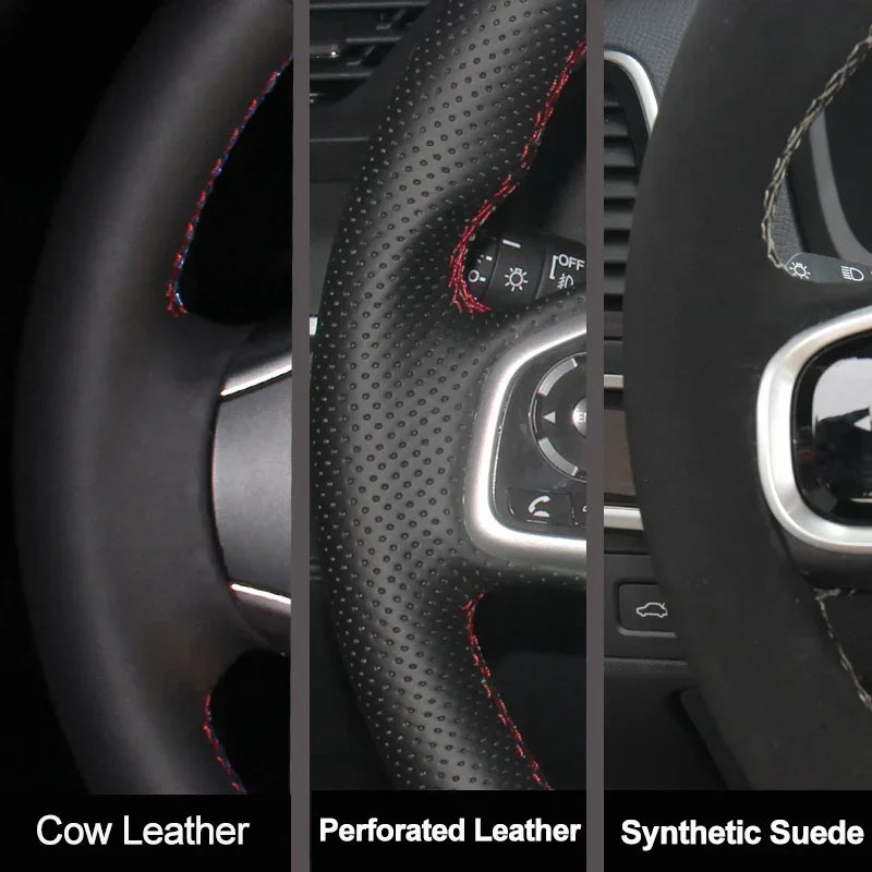 Hand-Stitched Leather Steering Wheel Cover - Dodge RAM 1500-5500 2012-2022