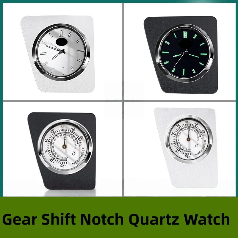 Car Dashboard Stick-On Luminous Digital Clocks Auto Vehicle Air Outlet Mini Watches For Toyota RV4 WILDLANDER 2024-2025