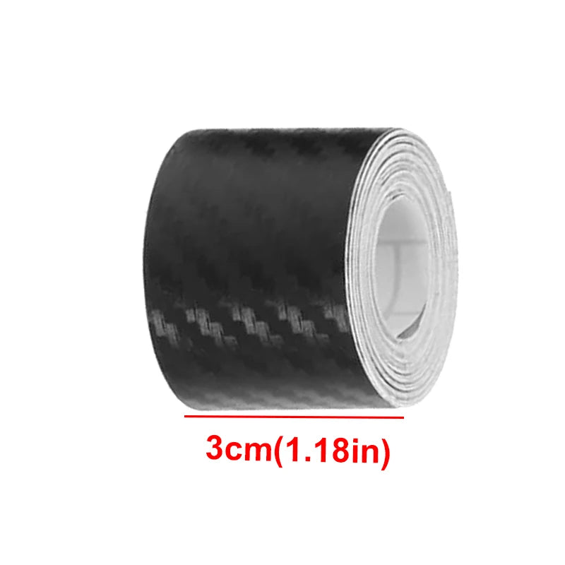 Carbon Fiber Door Edge Guard Tape - Anti-Collision Door Sill Protector