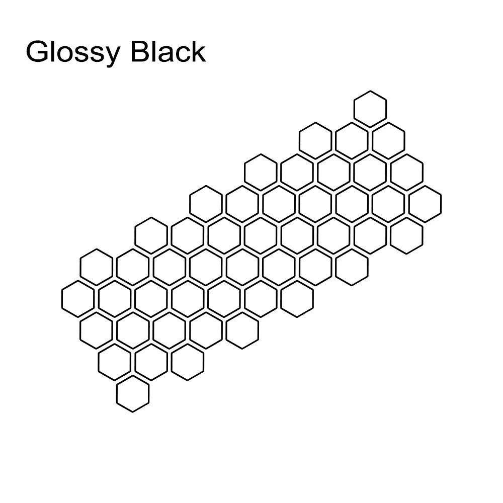 Honeycomb Side Graphic Car Decal — Vinyl Tuning Sticker, Universal