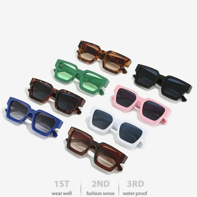 KLASSNUM Square Sunglasses — Retro Unisex UV400 Shades
