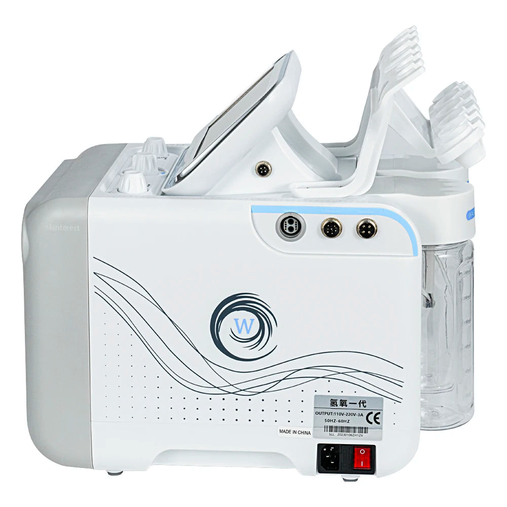 7 in 1 Small Bubble Deep Pore Cleaning Facial Cleansing Machine H2 O2 Hydra Dermabrasion Peel Oxygen Jet Beauty Equipment
