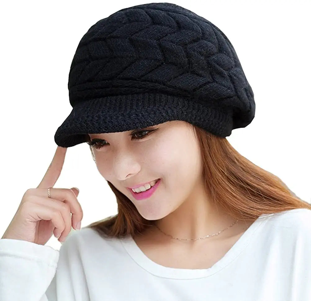 Retro Sailor Knit Beanie - Short Roll-Up Cuff Skull Cap, Unisex - photo 2