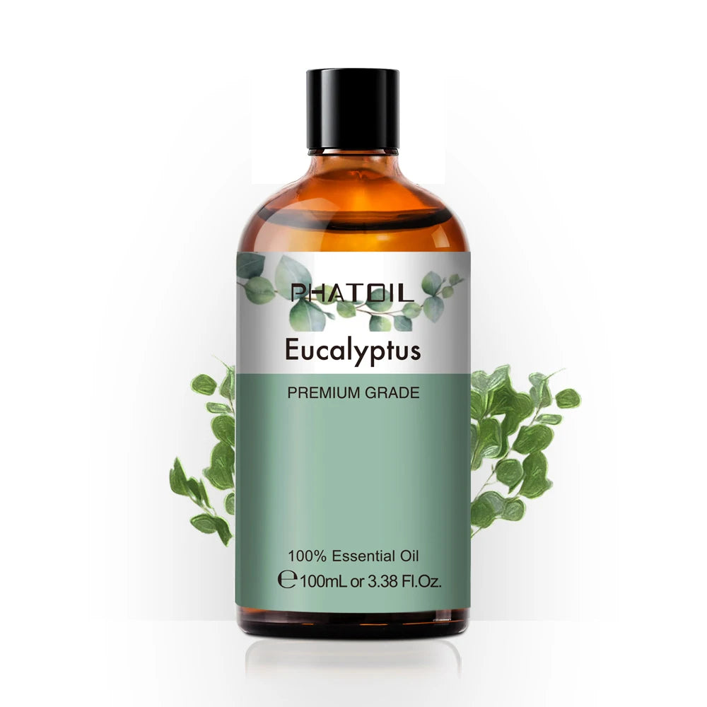 100ml Pure Essential Oil for Diffusers — Aromatherapy (Lavender, Rose, Peppermint & More)
