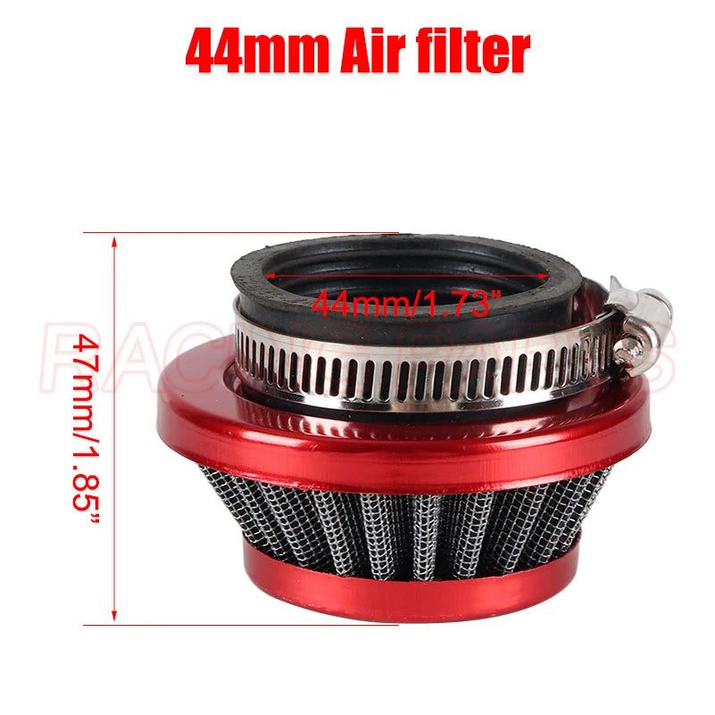 Upgrade Carburetor Air Filter Adapter Compatible with 2 Stroke 43cc 47cc 49cc Gas Scooter ATV Quad Pocket Bike