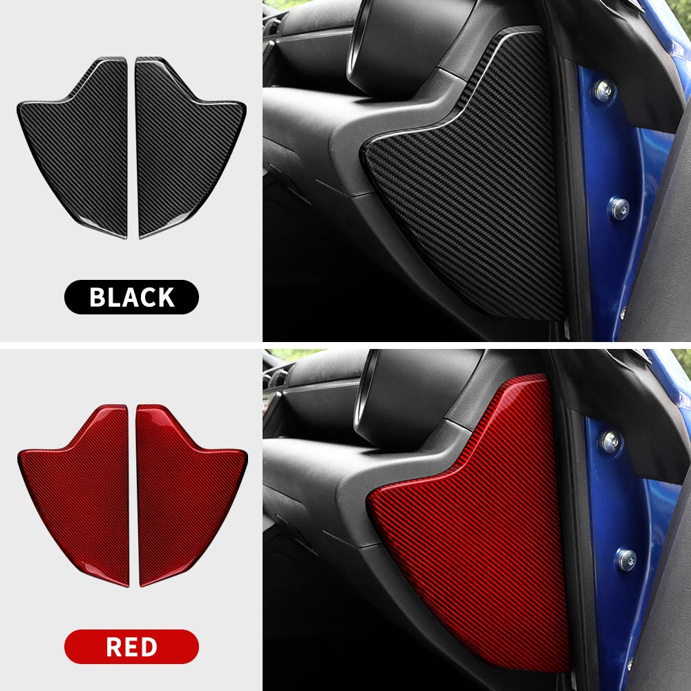 Real Hard Carbon Fiber For Subaru BRZ Toyota GR86 2021 2022 2023 2024 LHD RHD Car Trim Panel Sticker Dry Carbon Accessories