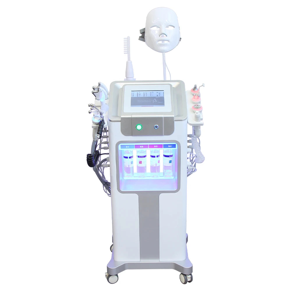 12-in-1 Hydra Facial Machine — Aqua Peel Skin Cleansing Device