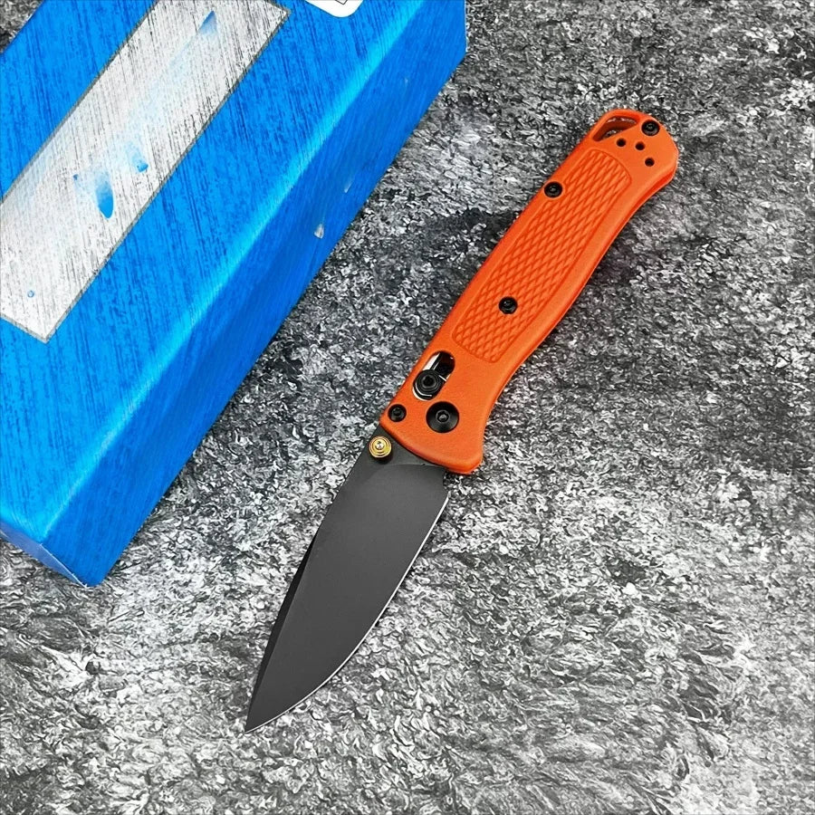 BM 533 Bugout Axle Lock Folding Knife S30V Steel Blade Nylon Fiber Handle Outdoor Camping Survival EDC Practical Cutting Knife