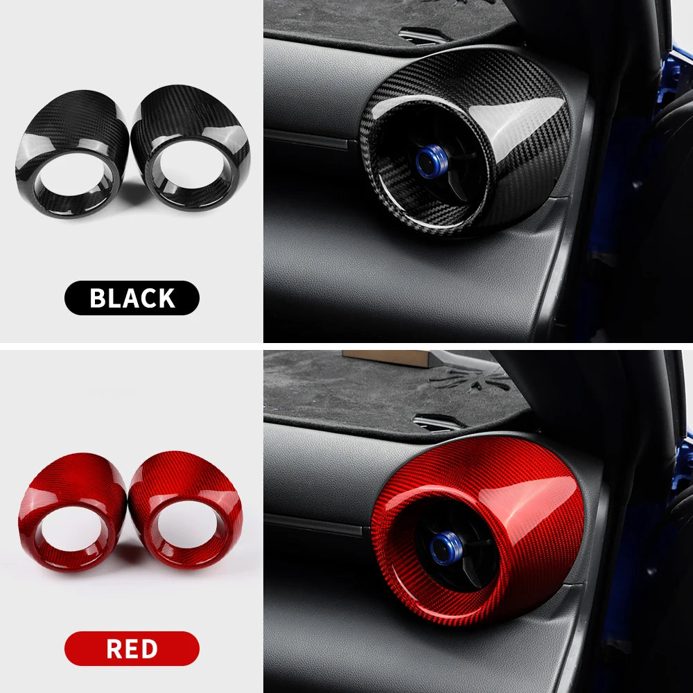 Real Hard Carbon Fiber For Subaru BRZ Toyota GR86 2021 2022 2023 2024 LHD RHD Car Trim Panel Sticker Dry Carbon Accessories