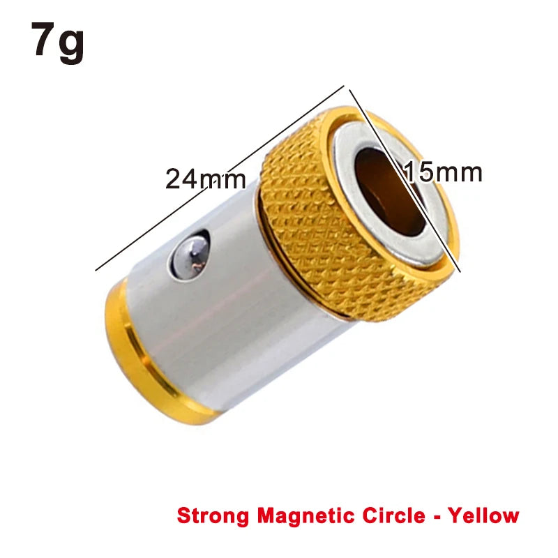 Universal 1/4 Inch Magnetic Screwdriver Head Bit Holder Color metal Magnetizer Steel Sleeve Power Tool Position Ring Accessory