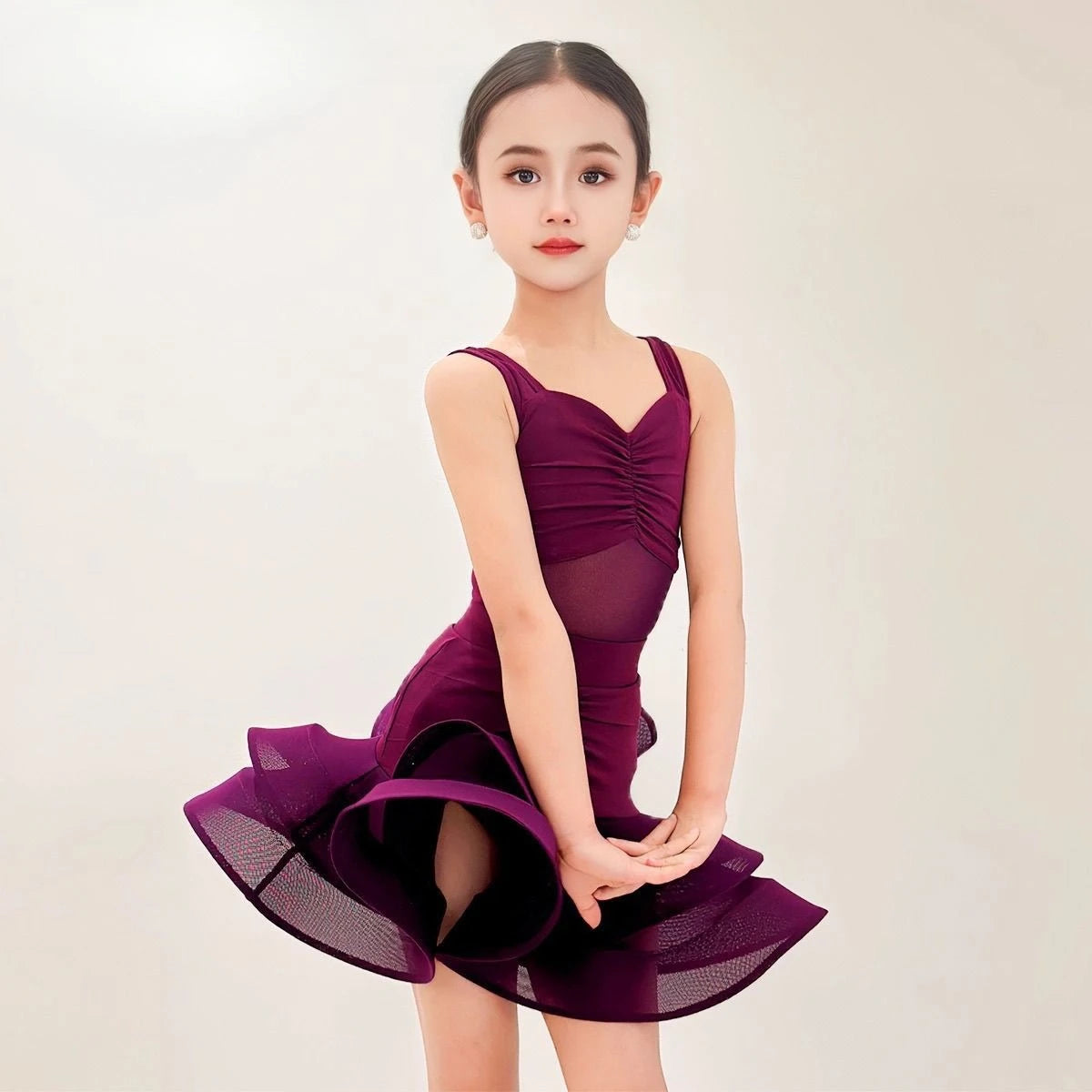 Girls professional Latin dance dress