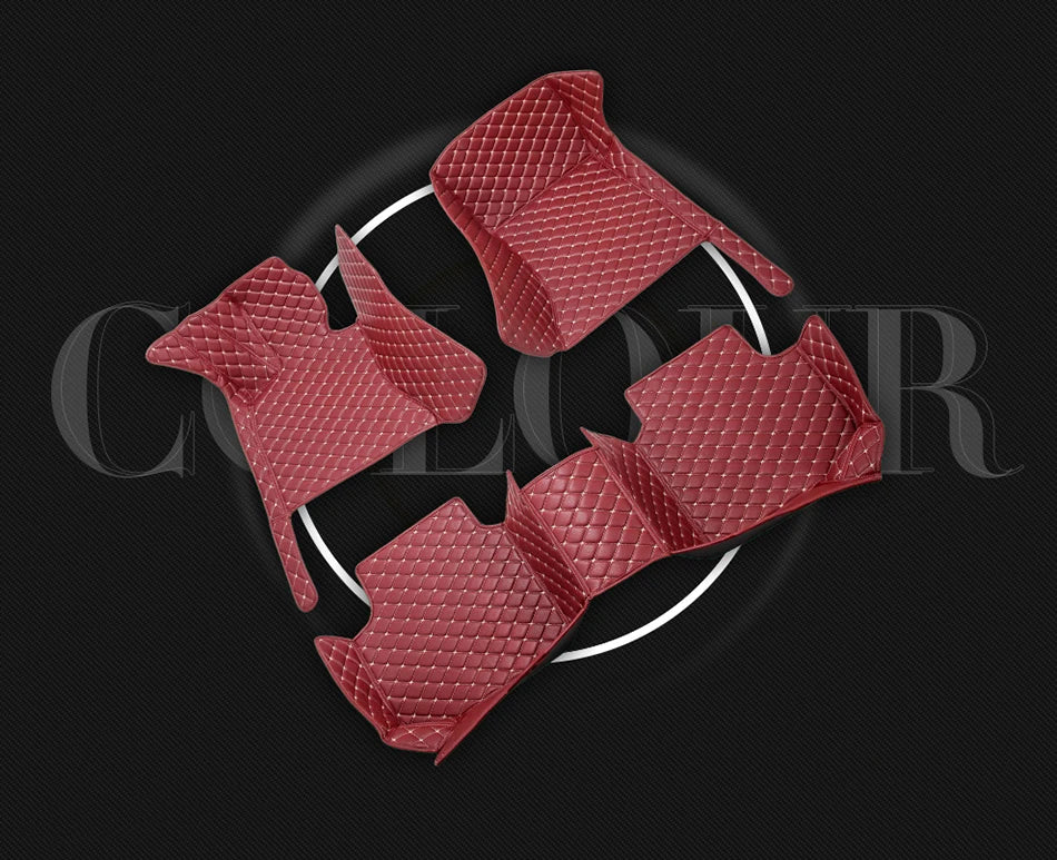 Custom-Fit Leather Car Floor Mats for Ford F-150 2009–2023 (Full Set)