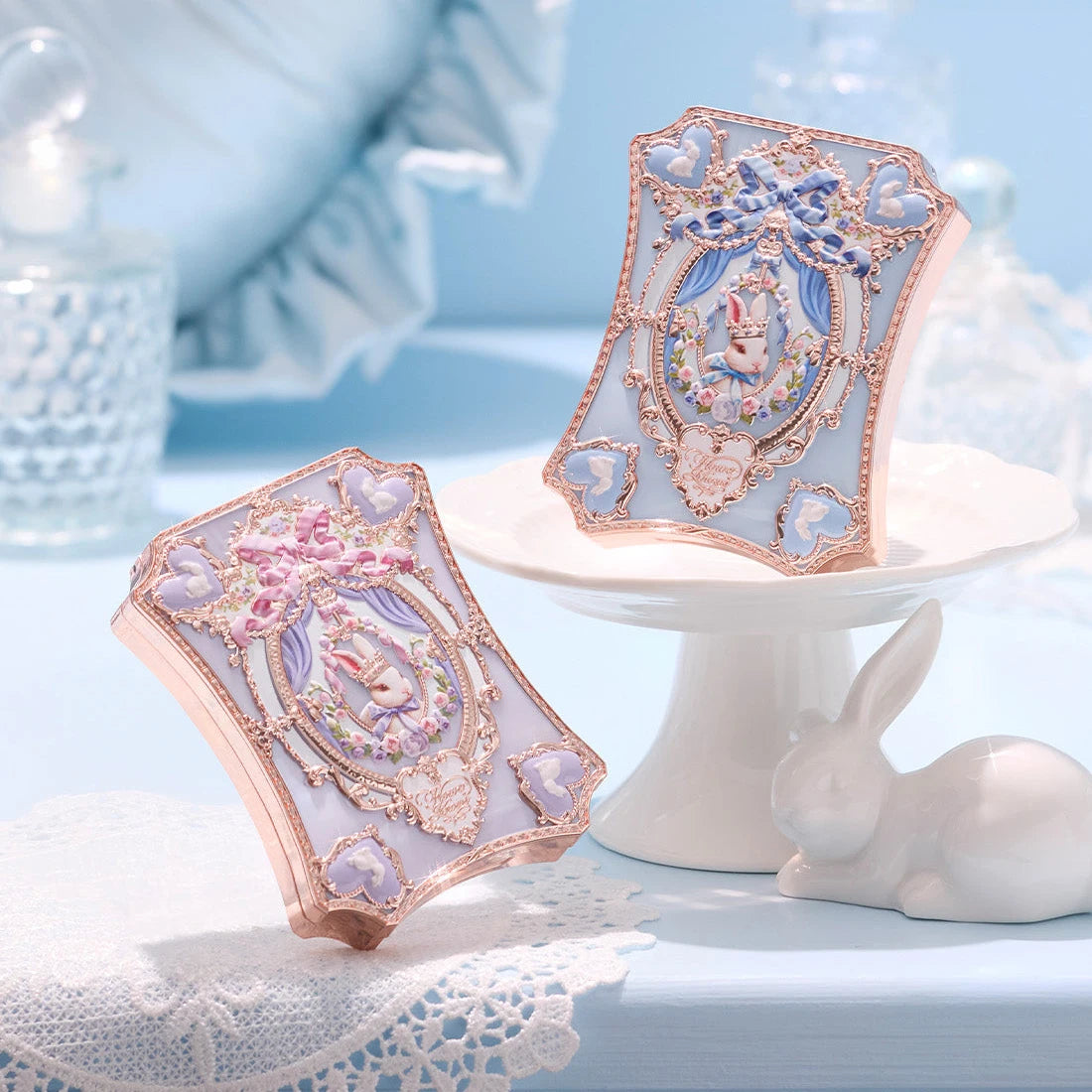 Flower Knows 2026 Bunny Garden Makeup Palette Cute Rabbit Themed Eyeshadow Blush Highlight All In One Cosmetic Collection