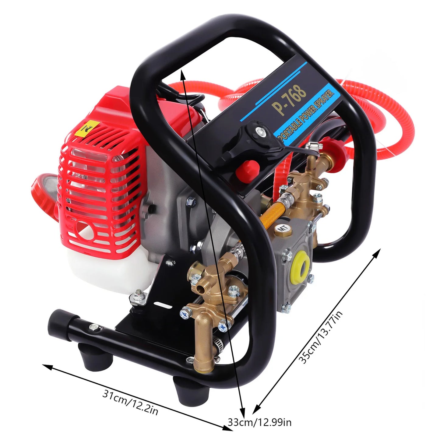 Portable 2-Stroke Power Sprayer — High-Pressure Engine Sprayer with 10m Hose