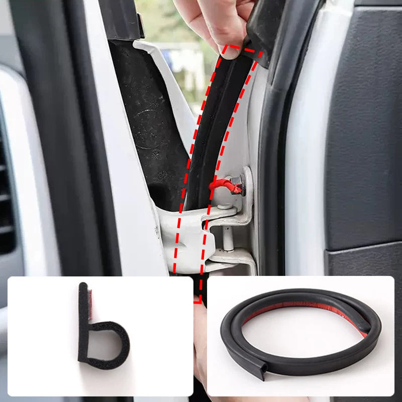 Rubber Car A-Pillar Seal Strip for Doors and Windscreen - view 2