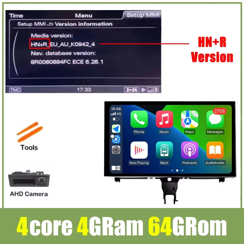 9" Android Car Stereo for Audi A6 C7 & A7 (2012–2018) — CarPlay, Android Auto, GPS, Bluetooth, WiFi