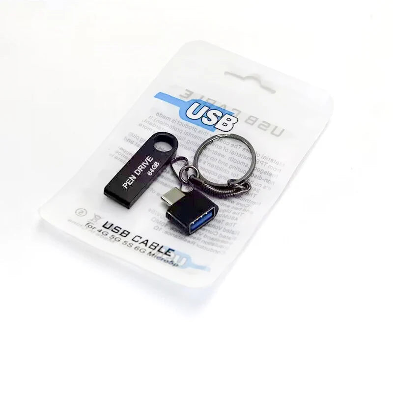 Metal USB 2.0 Flash Drive 10-Pack — Bulk Memory Sticks 4GB to 128GB