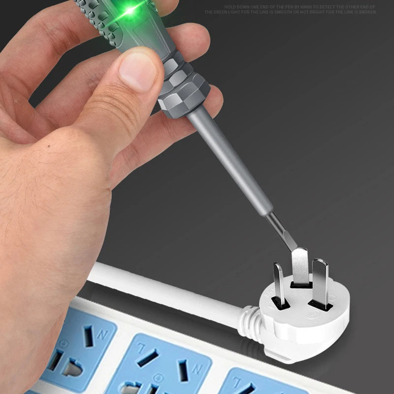 Electric Pen Slotting Phillips Screwdriver Neon Bubble Indication Power Test Tool Insulated Electrical Tools Voltage Tester