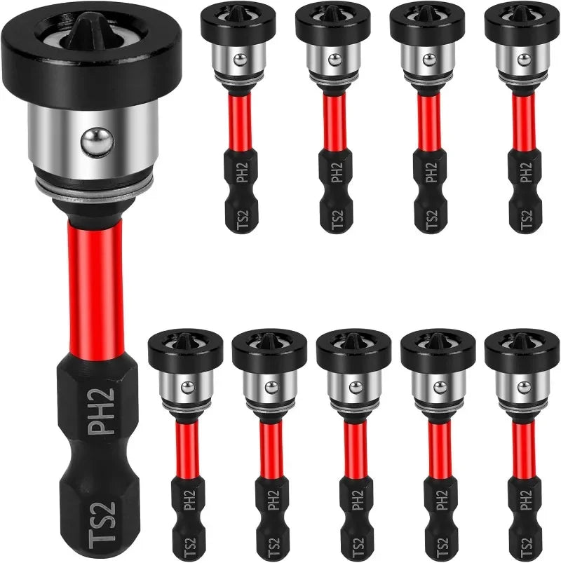 Magnetic Positioning Screwdriver Bits S2 Drywall Screw for Plasterboard Gypsum Board Locating Bit Batch Head Drilling Tools