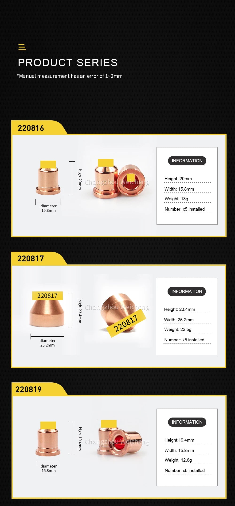 Plasma Part 220842 220777 Nozzle 220816 220819 220990 220930 931 Shield 220955 220817 220993 220947 220857 220994 220854 220953