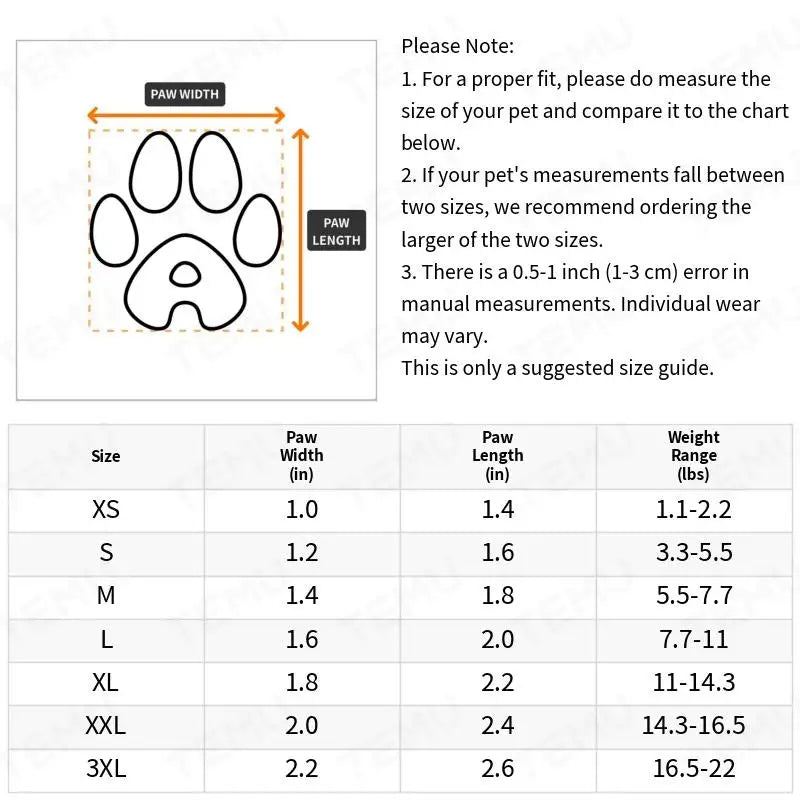 Water-Resistant Dog Rain Boots 4-Pack - Paw Covers for Small Dogs - photo 3