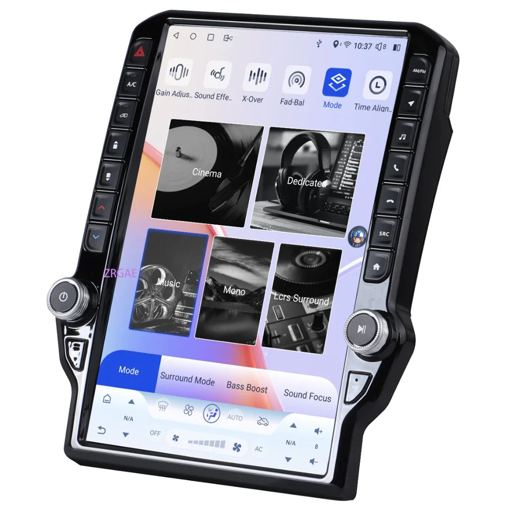 14.5" Android 15 Car radio multimedia player For Dodge RAM 1500 2500 3500 2013-2018 GPS Navigation Tesla Screen Wireless Carplay