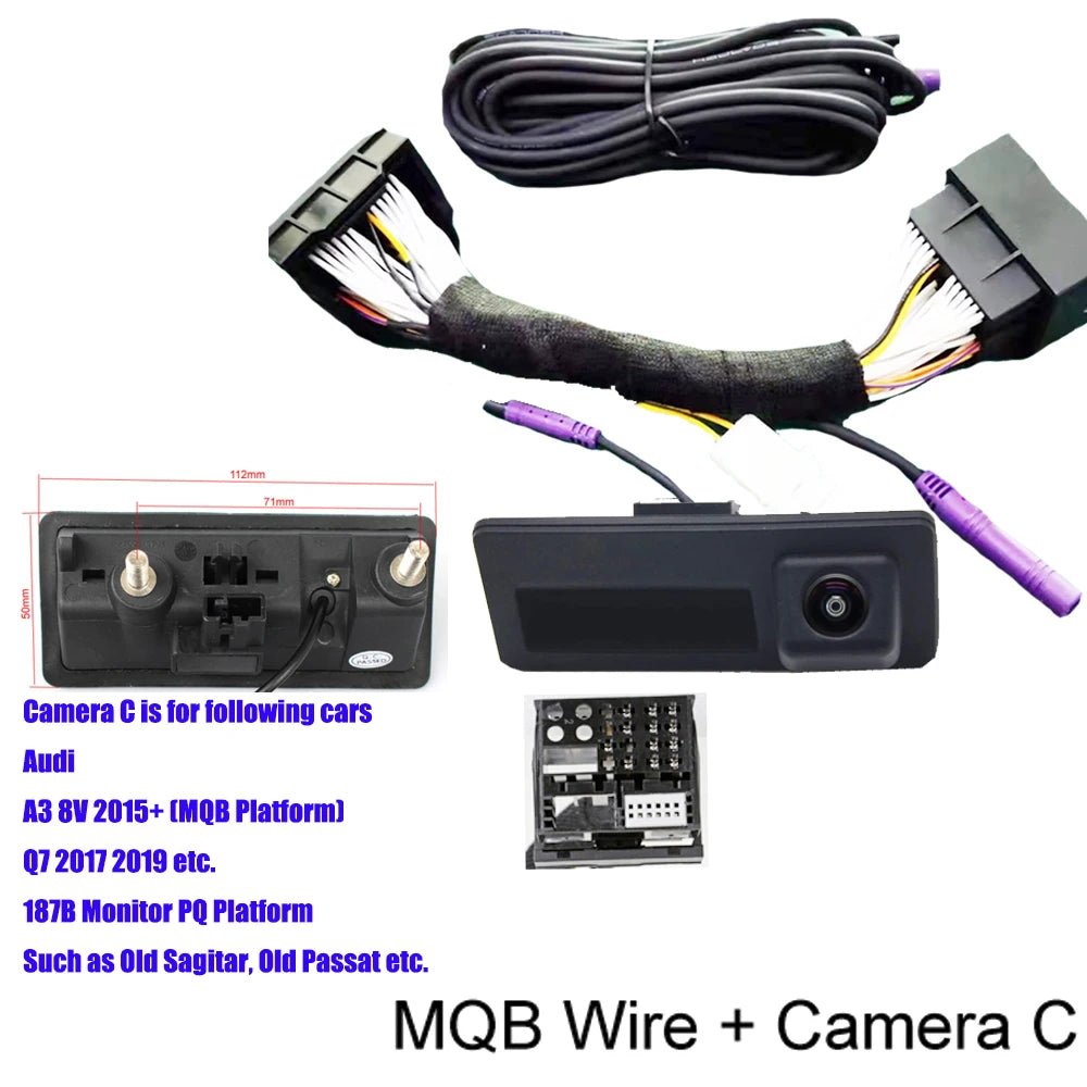 Car CanBus Reversing Dynamic Trajectory Parking Rear View Camera for Skoda Octavia Volkswagen Tiguan 187B 280 MQB PQ Audi A5 Q5