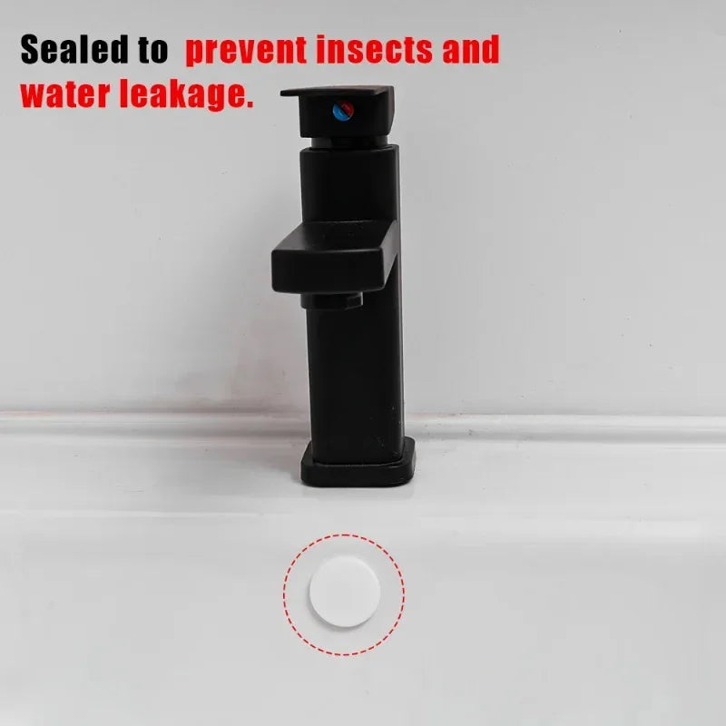 Wash Basin Overflow Cover Kitchen Bathroom Sink Hole Plug Water Level Rise Overflow Water Plug Bathtub Drainage Cover