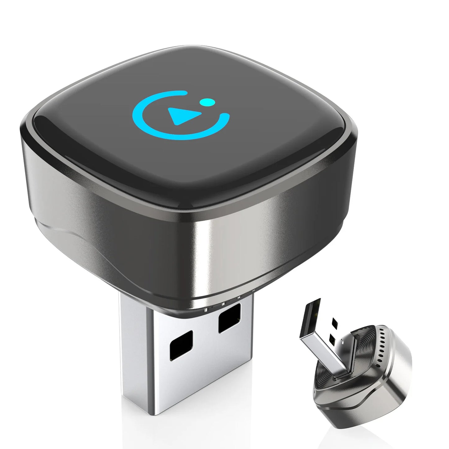 2026 Ultra Mini Wireless Carplay Adapter for Android Auto USB for Factory Wired Car Play Dongle Plug & Play for IOS , Android