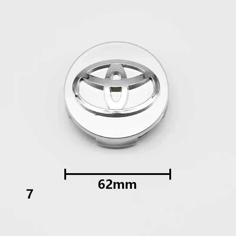 4Pcs 57/62mm Car Wheel Center Hub Caps For Toyota Rav4 Aygo Yaris Corolla Camry Car Tire Center Decoration Stickers Accessories